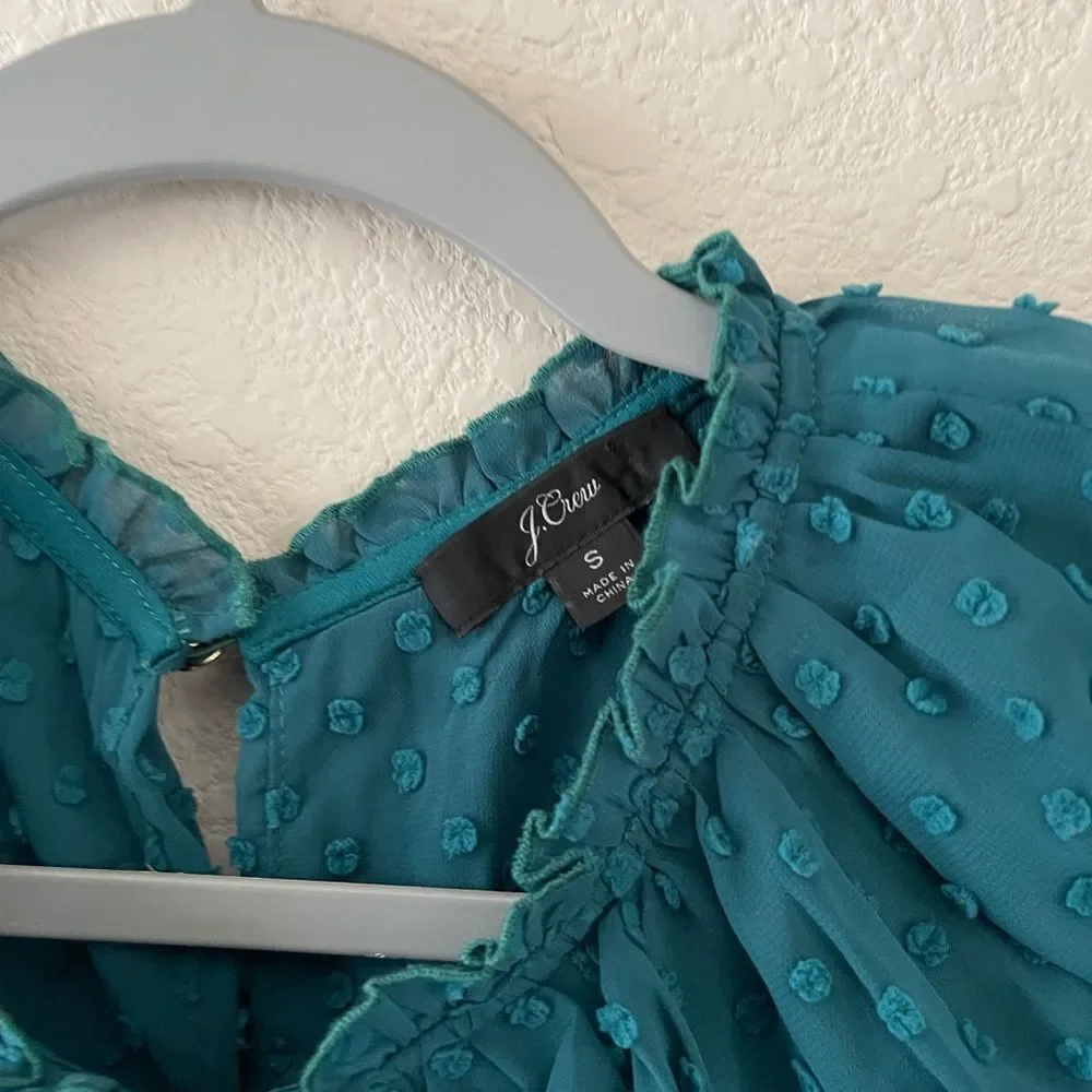 ‎J crew raised dot blouse